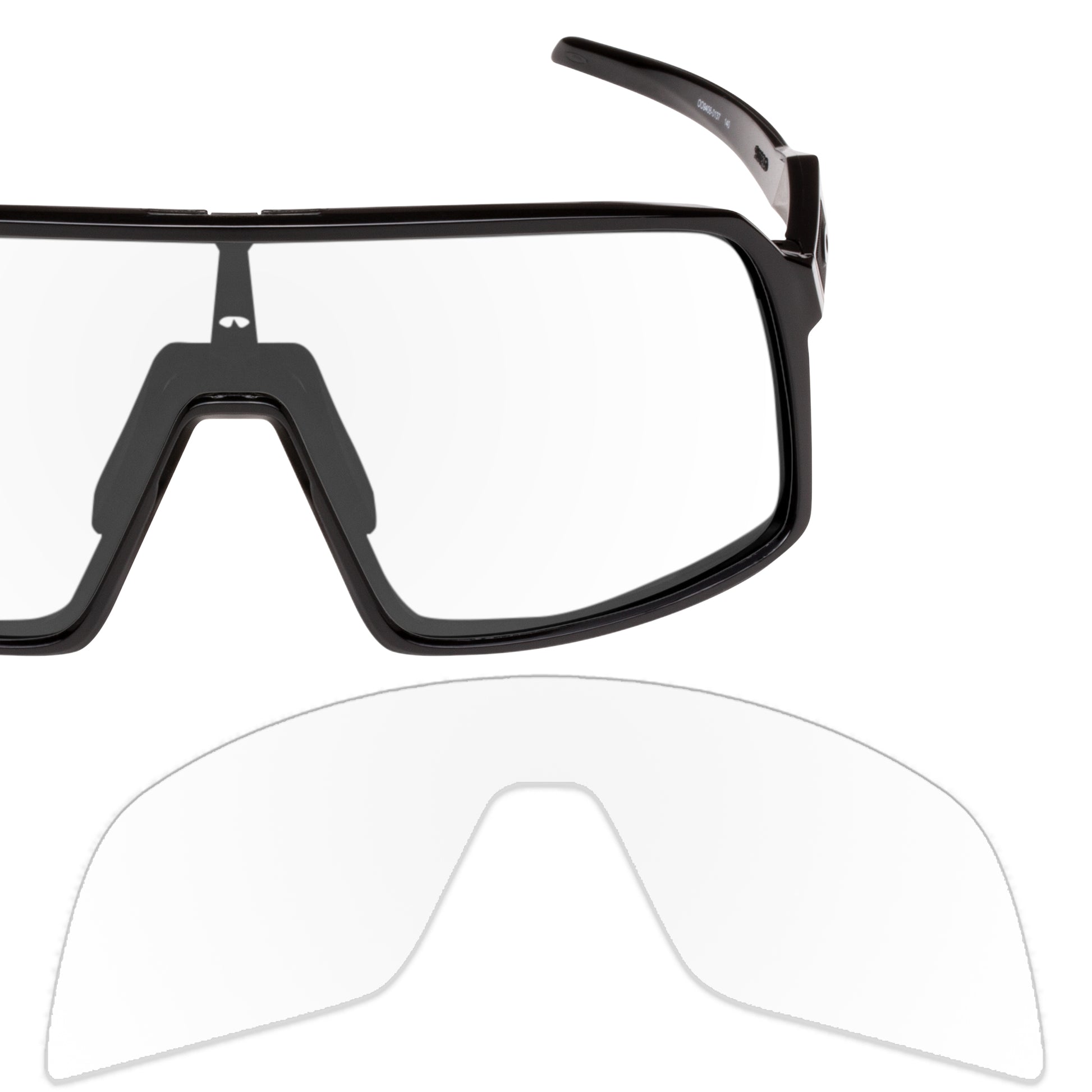 Oakley Sutro frame with Revant replacement Non-Polarized Crystal Clear lenses