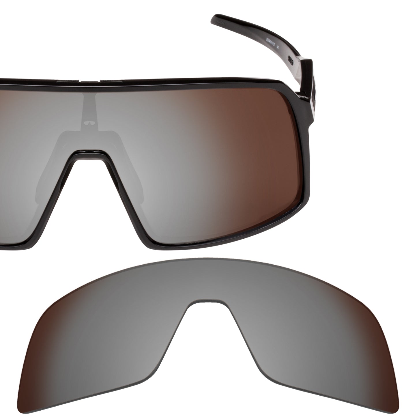 Oakley Sutro (Low Bridge Fit) frame with Revant replacement Polarized Flash Bronze lenses