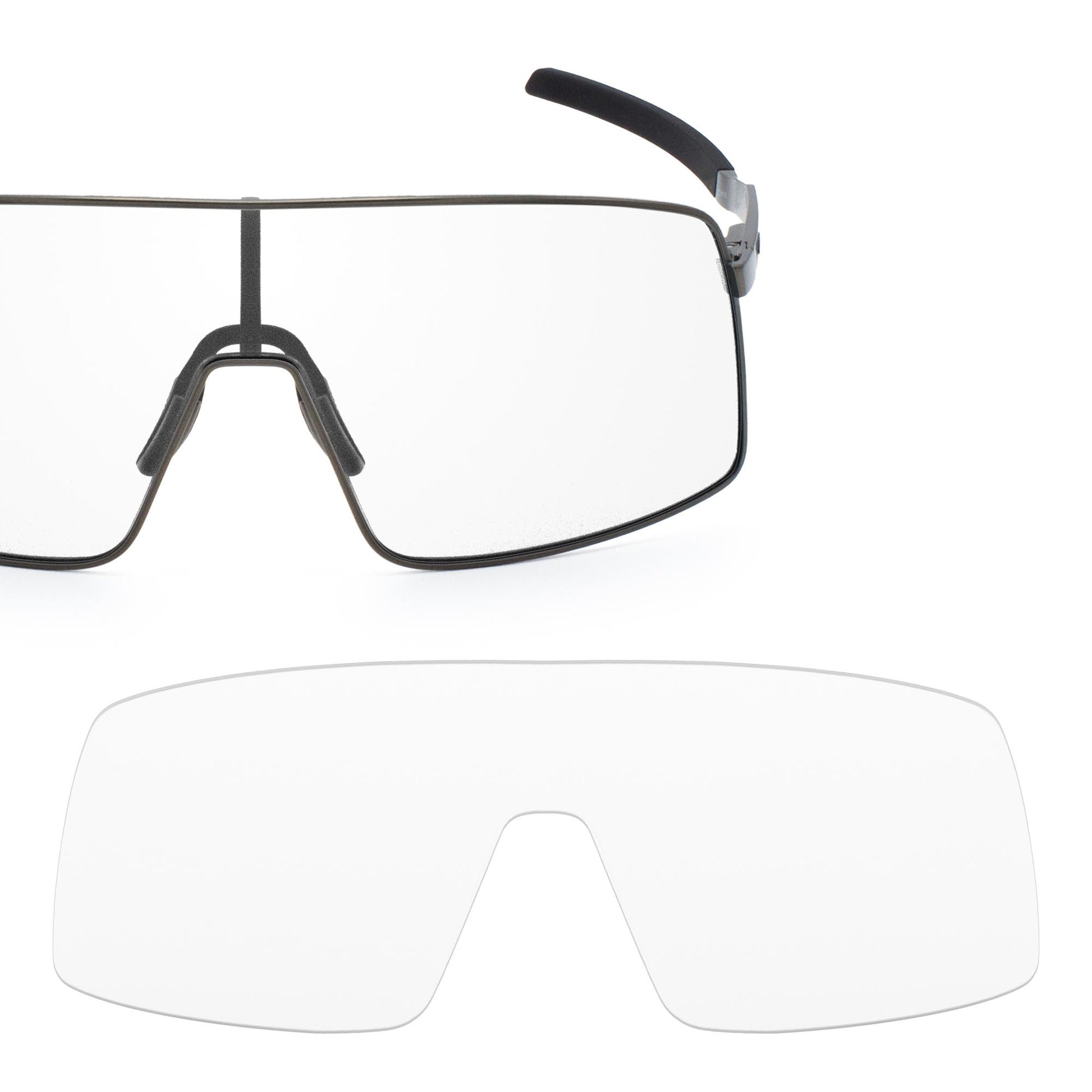 Revant replacement lenses for Oakley Sutro Ti Non-Polarized Crystal Clear