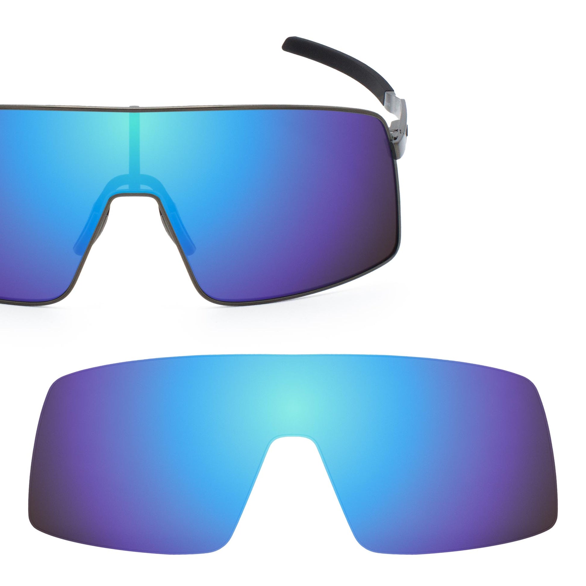 Revant replacement lenses for Oakley Sutro Ti Polarized Mirrored Ice Blue