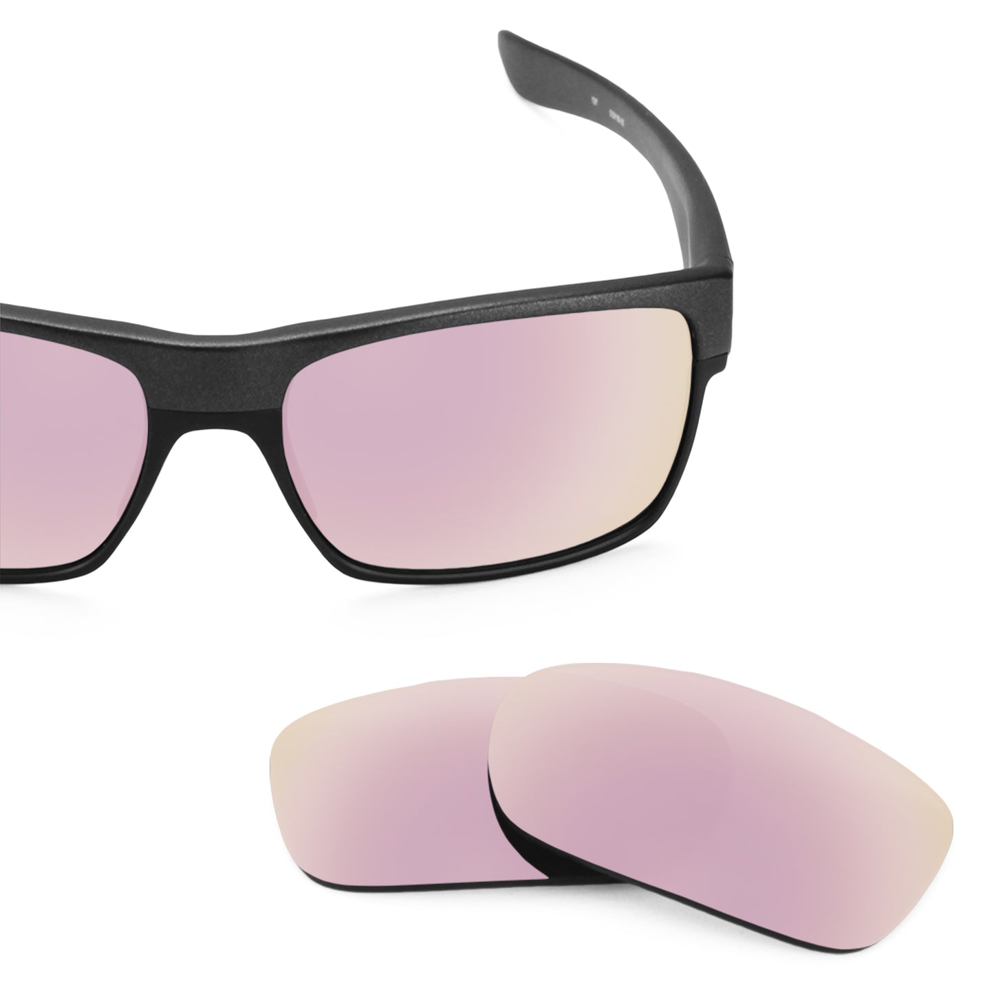 Oakley TwoFace frame with Revant replacement Polarized Rose Gold lenses