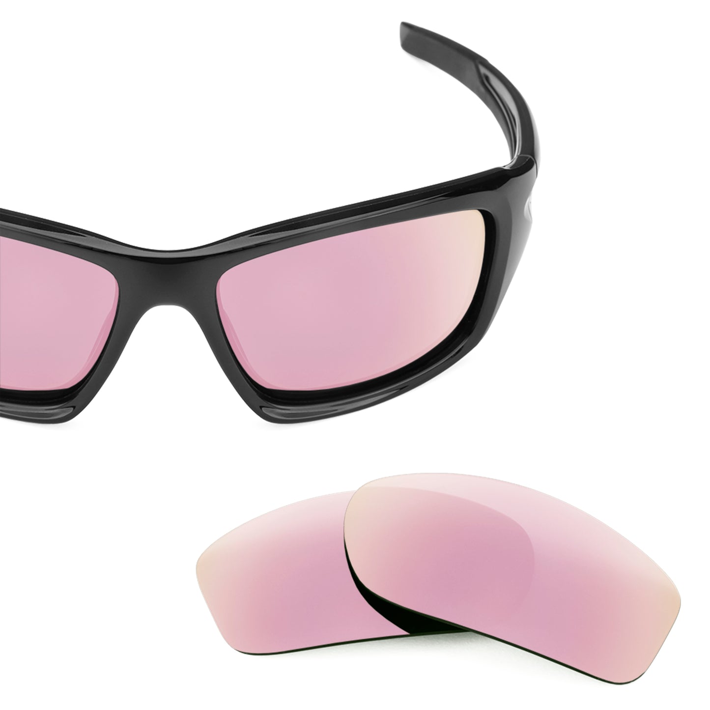 Oakley Valve frame with Revant replacement Polarized Rose Gold lenses
