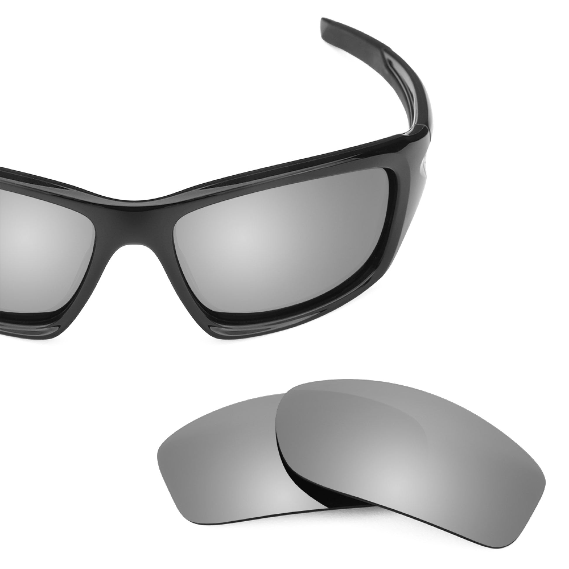 Oakley Valve frame with Revant replacement Polarized Titanium lenses