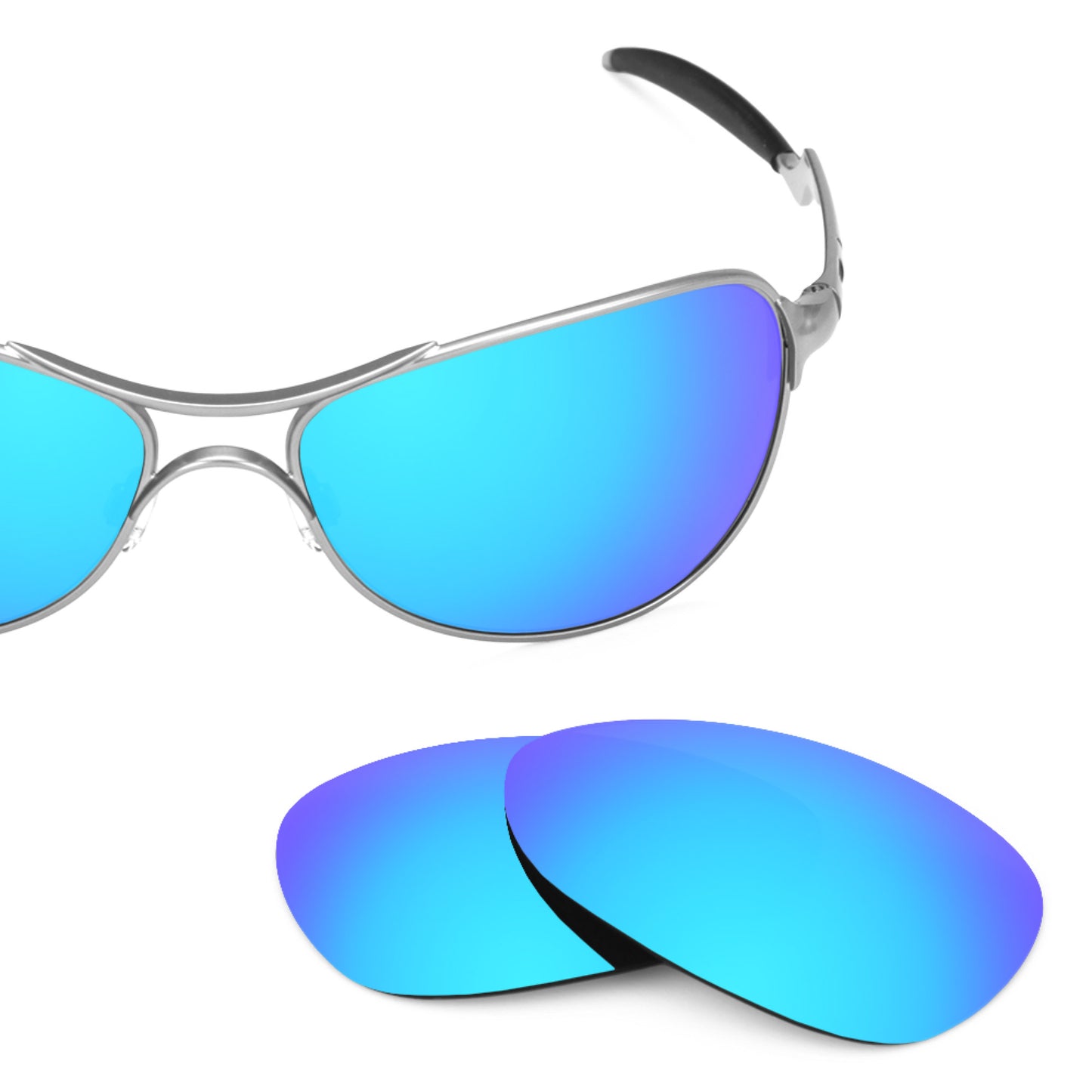 Oakley Warden frame with Revant replacement Polarized Ice Blue lenses