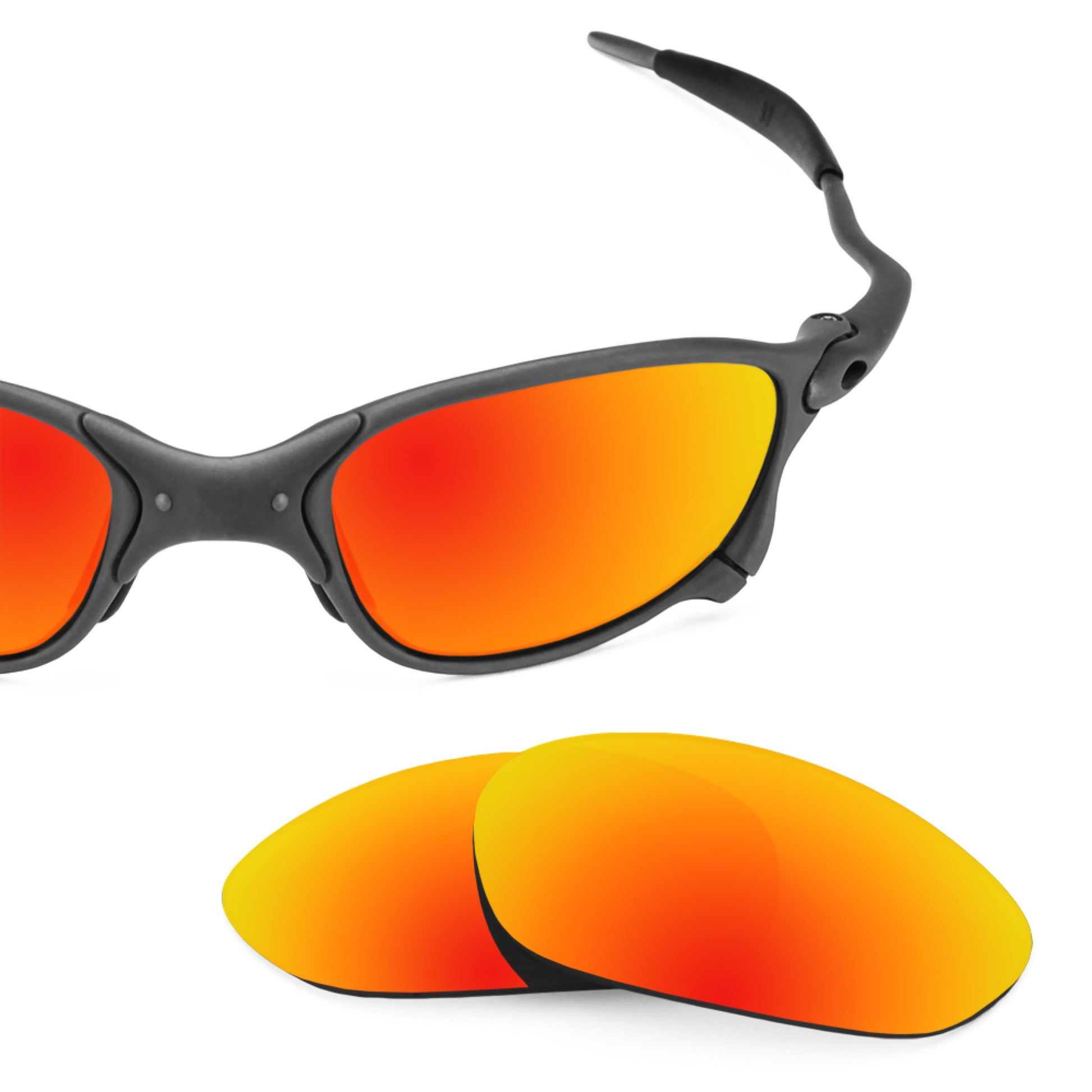 Oakley X Metal XX frame with Revant replacement Polarized Fire Red lenses