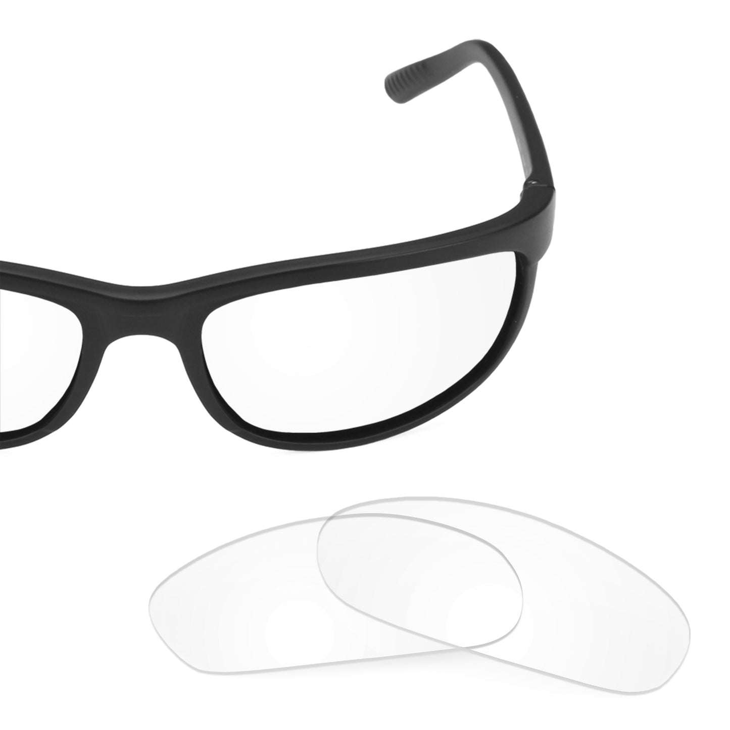 Ray-Ban Predator 2 RB2027 62mm frame with Revant replacement Non-Polarized Crystal Clear lenses