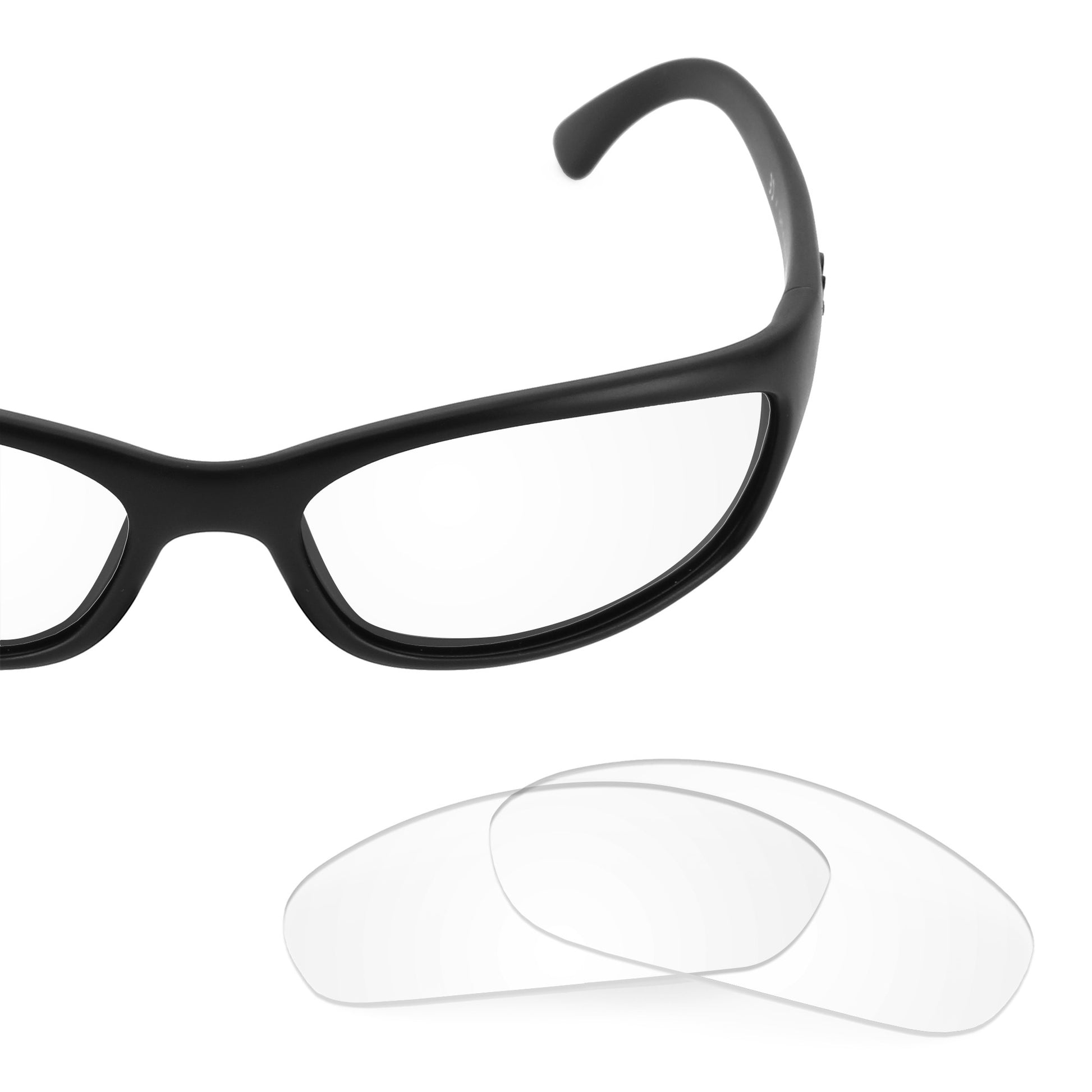 Ray-Ban RB4115 57mm frame with Revant replacement Non-Polarized Crystal Clear lenses