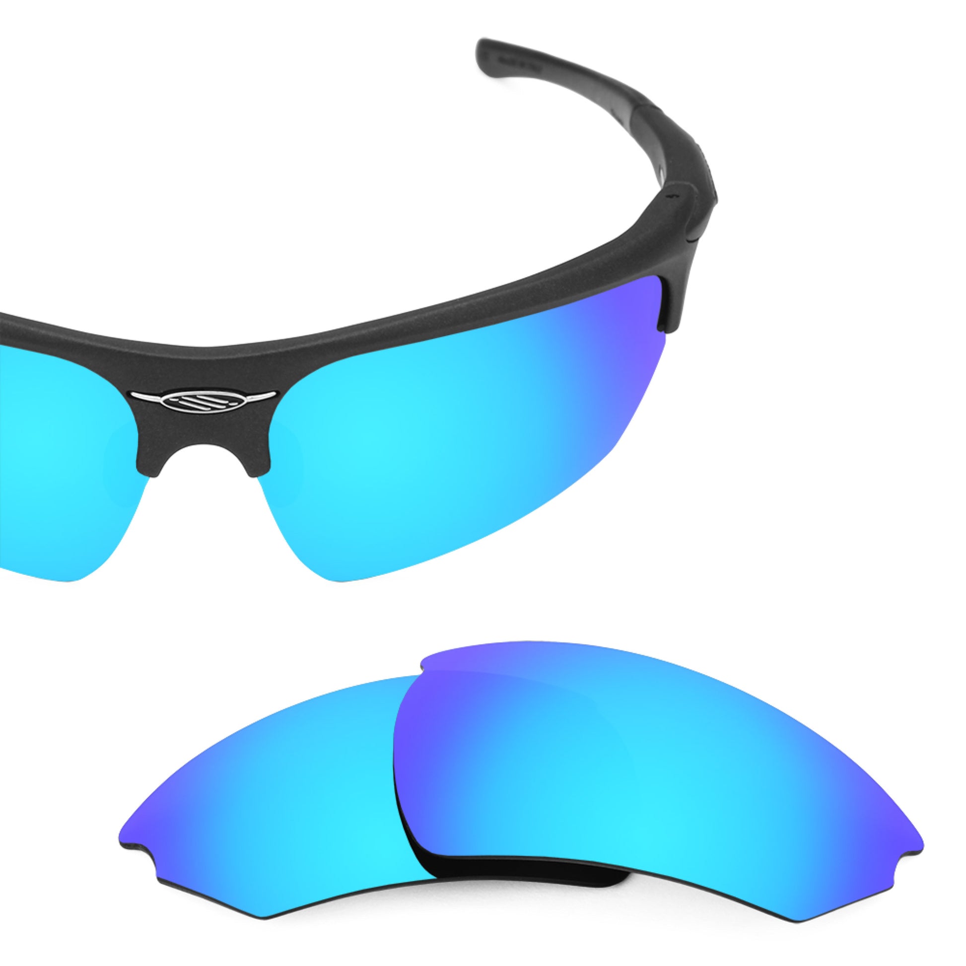 Rudy Project Noyz frame with Revant replacement Polarized Ice Blue lenses