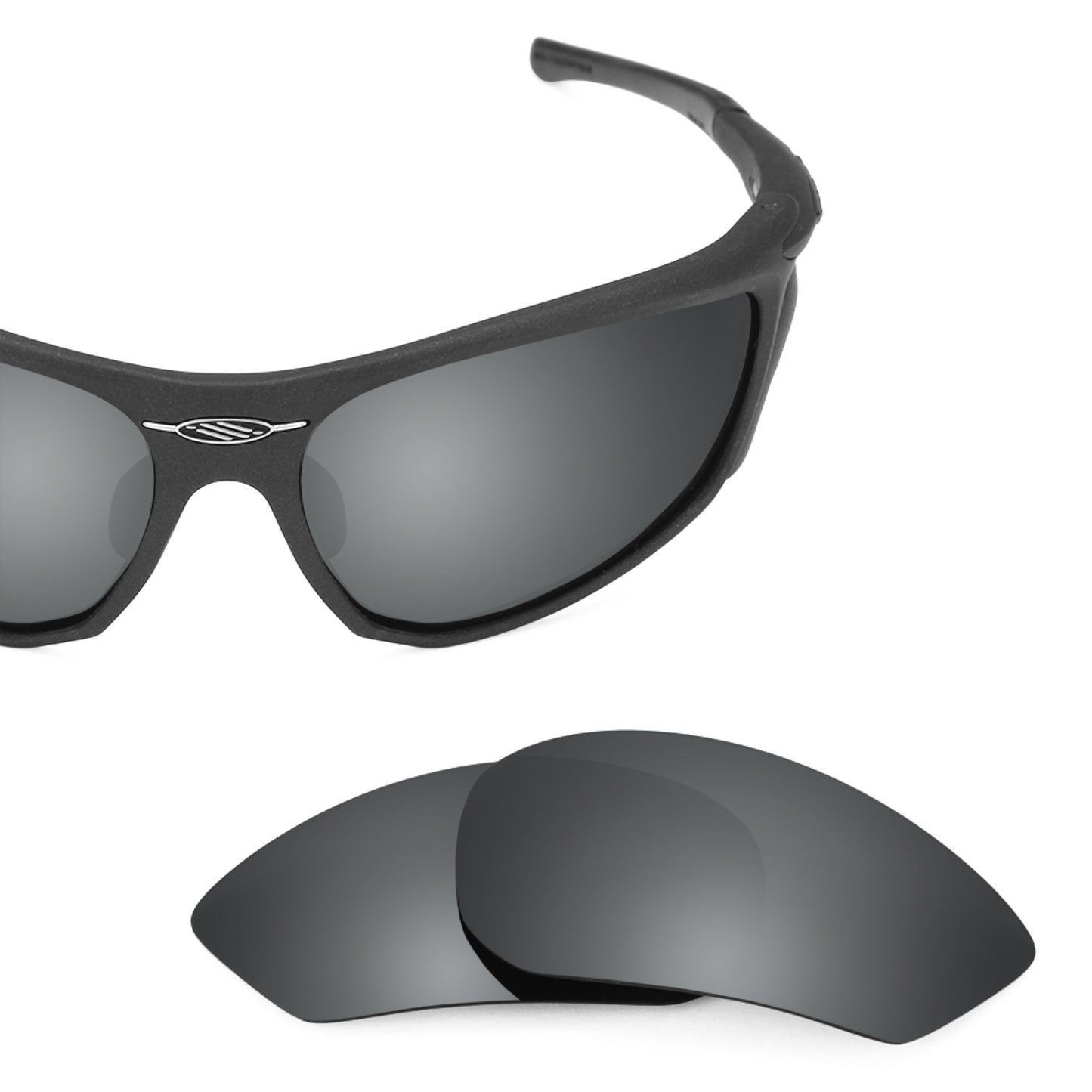Rudy Project Zyon frame with Revant replacement Polarized Black Chrome lenses