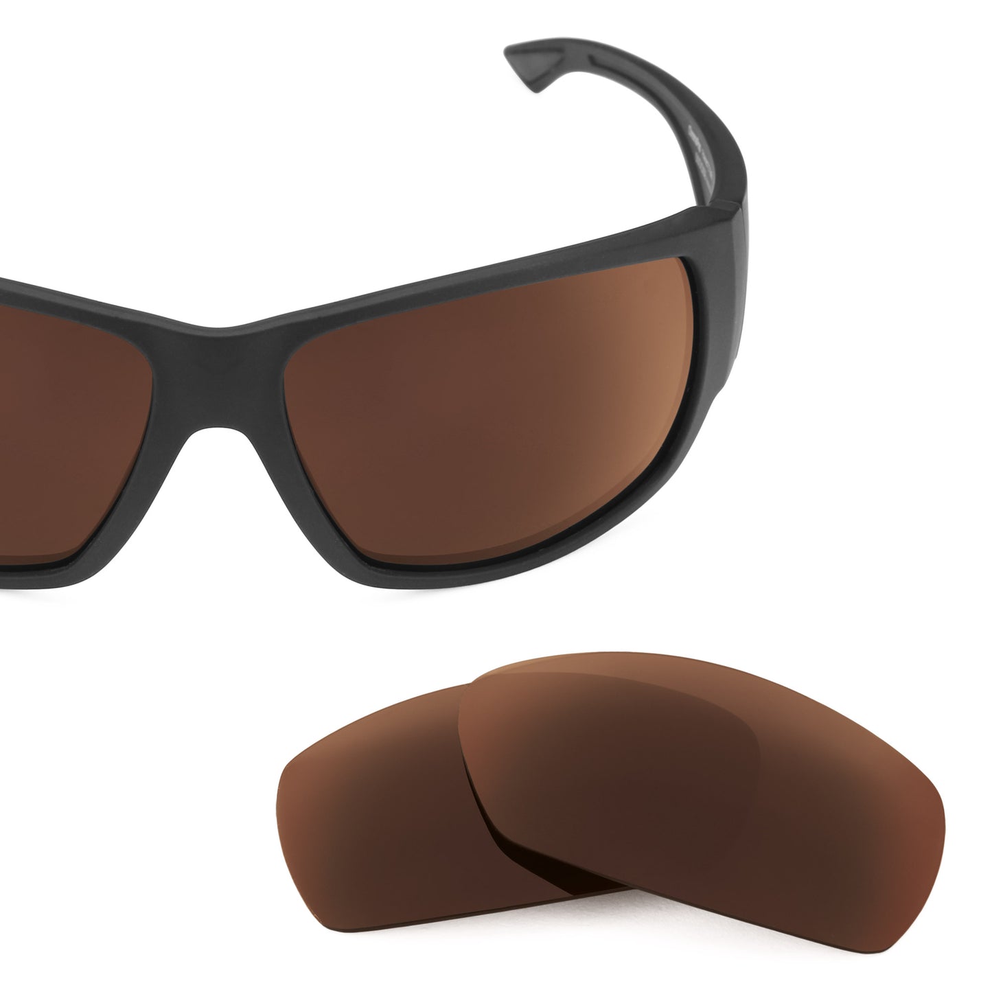 Smith Dockside frame with Revant replacement Polarized Dark Brown lenses