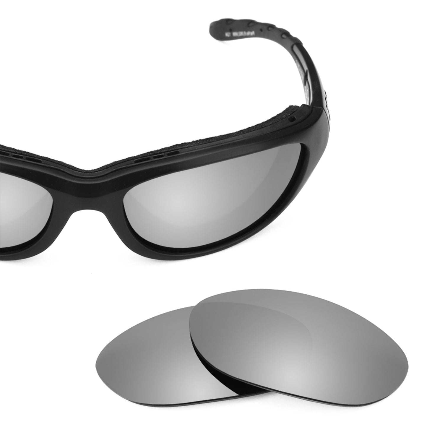 Wiley X Airrage frame with Revant replacement Polarized Titanium lenses