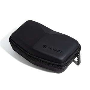 An angle view of the Revant Keeper sunglass case closed
