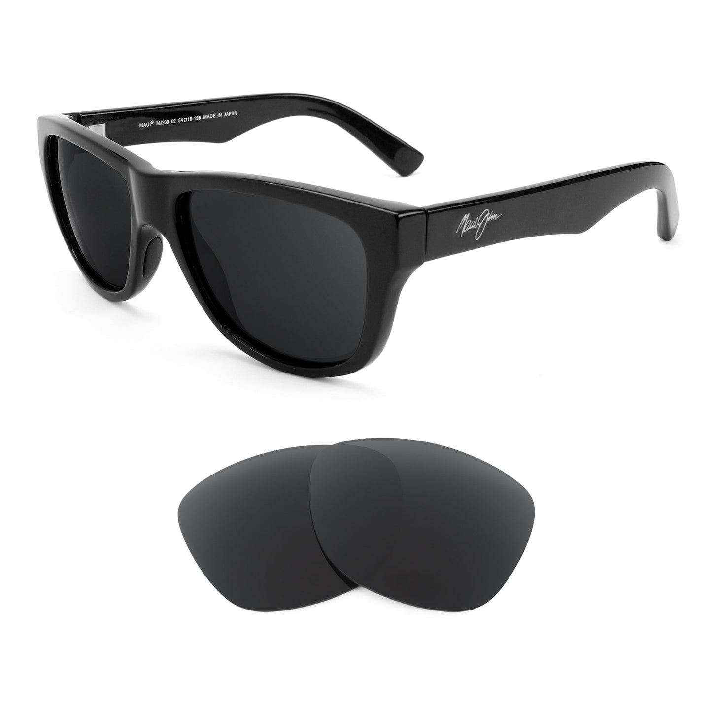 Maui Jim Cat III MJ209 sunglasses with replacement lenses