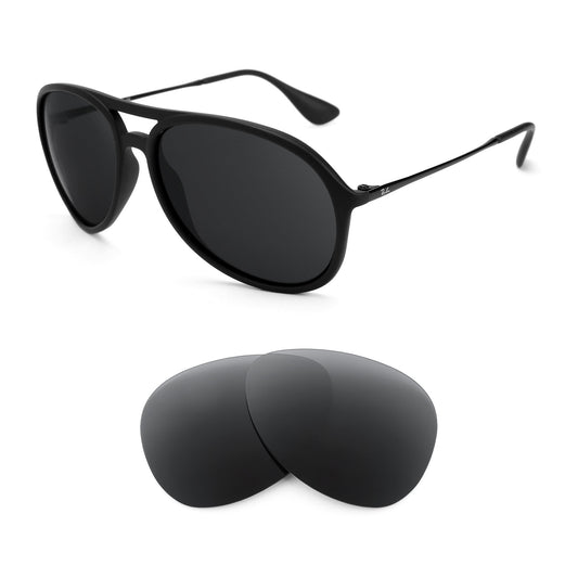 Ray-Ban Alex RB4201 59mm sunglasses with replacement lenses