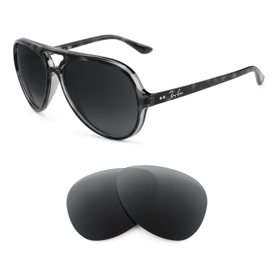 Ray-Ban Cats 5000 RB4125 59mm sunglasses with replacement lenses