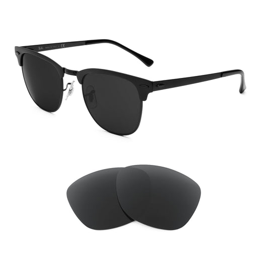 Ray-Ban Clubmaster Metal RB3716 51mm sunglasses with replacement lenses