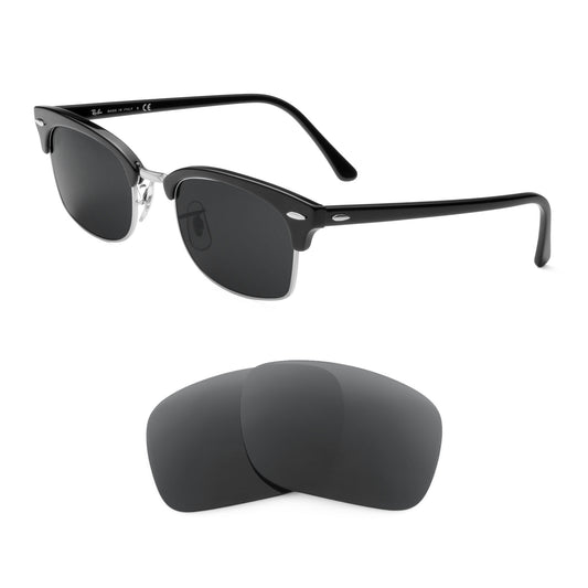 Ray-Ban Clubmaster Square RB3916 52mm sunglasses with replacement lenses