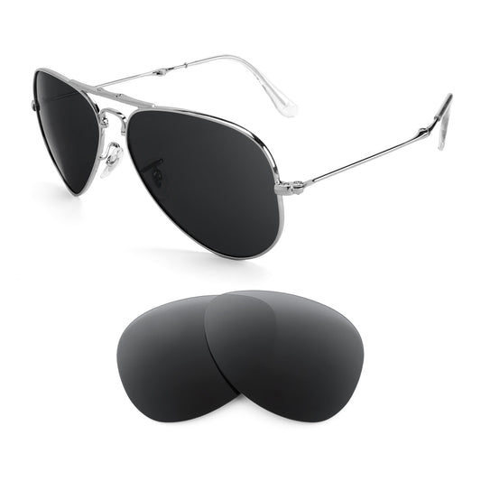 Ray-Ban Folding Aviator RB3479 55mm sunglasses with replacement lenses