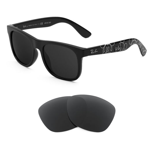 Ray-Ban Junior Justin RJ9069S 48mm sunglasses with replacement lenses