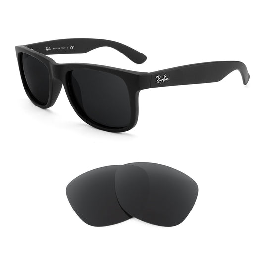 Ray-Ban Justin RB4165 51mm sunglasses with replacement lenses