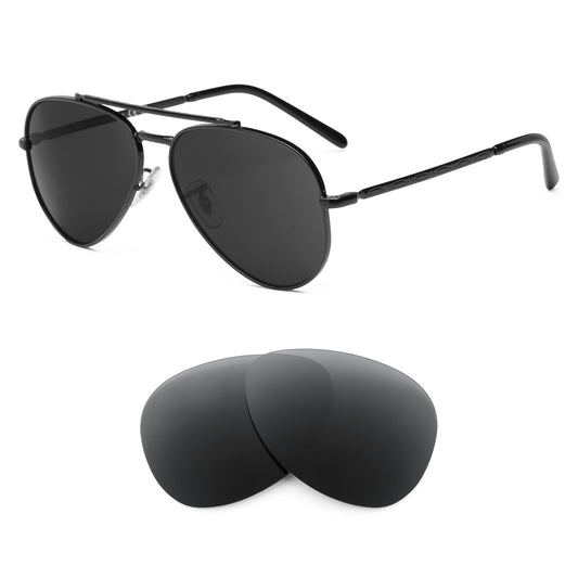 Ray-Ban New Aviator RB3625 58mm sunglasses with replacement lenses