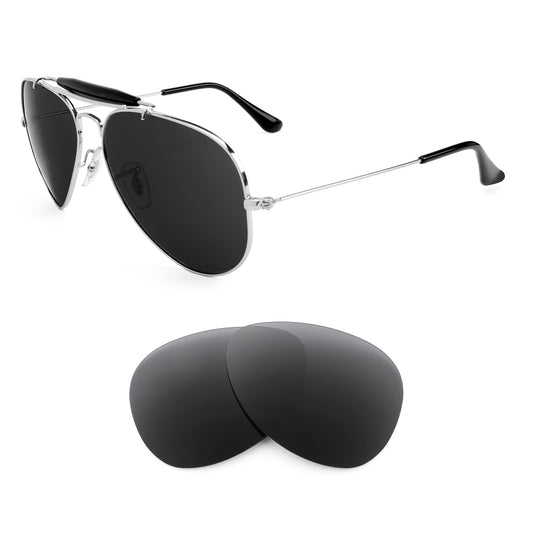 Ray-Ban Outdoorsman II Rainbow RB3407 58mm sunglasses with replacement lenses