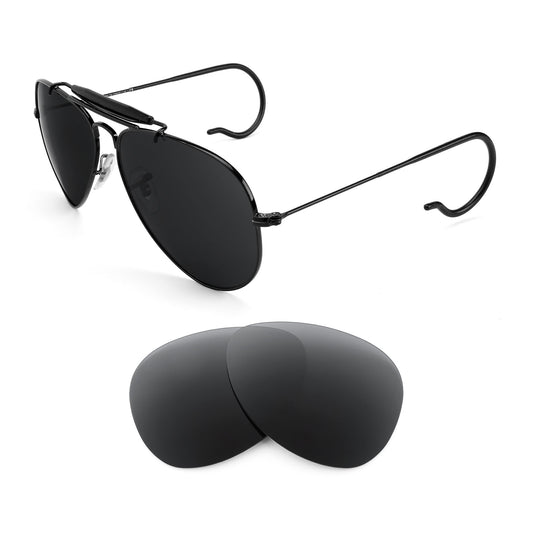 Ray-Ban Outdoorsman RB3030 58mm sunglasses with replacement lenses