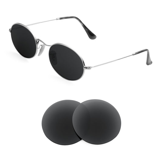 Ray-Ban Oval RB3547N 51mm sunglasses with replacement lenses