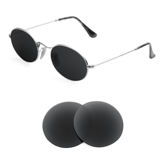 Ray-Ban Oval RB3547N 54mm sunglasses with replacement lenses