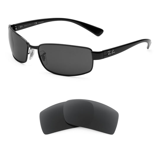 Ray-Ban RB3364 62mm sunglasses with replacement lenses