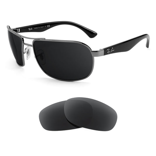 Ray-Ban RB3492 62mm sunglasses with replacement lenses