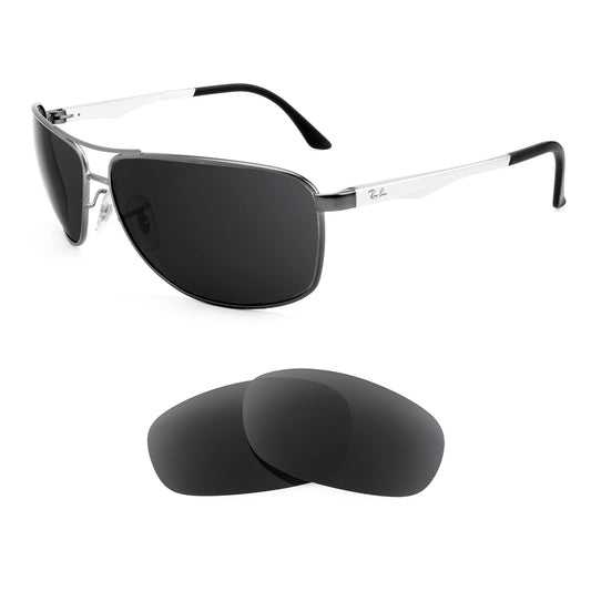 Ray-Ban RB3506 64mm sunglasses with replacement lenses