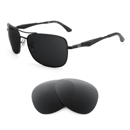 Ray-Ban RB3515 58mm sunglasses with replacement lenses