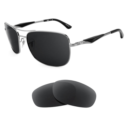 Ray-Ban RB3515 61mm sunglasses with replacement lenses