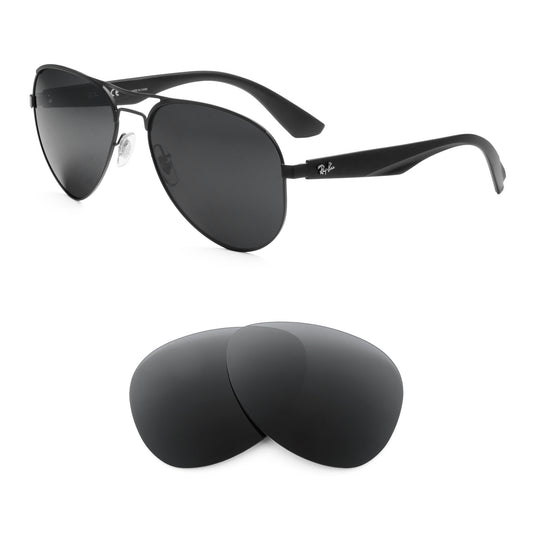 Ray-Ban RB3523 59mm sunglasses with replacement lenses