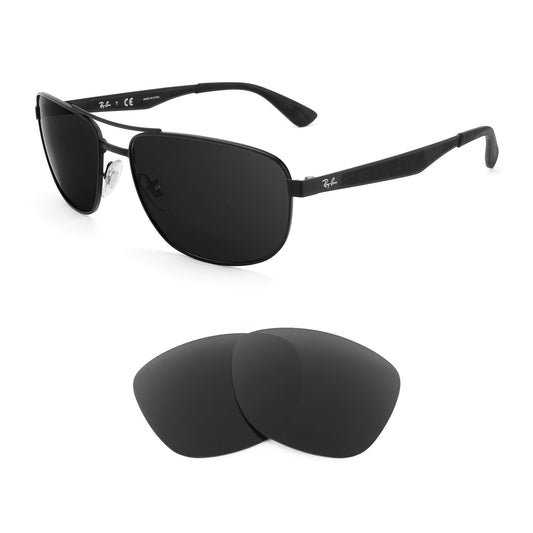 Ray-Ban RB3528 58mm sunglasses with replacement lenses