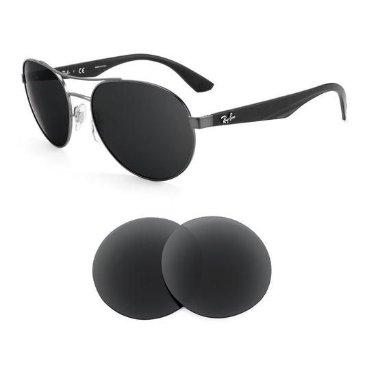 Ray-Ban RB3536 55mm sunglasses with replacement lenses
