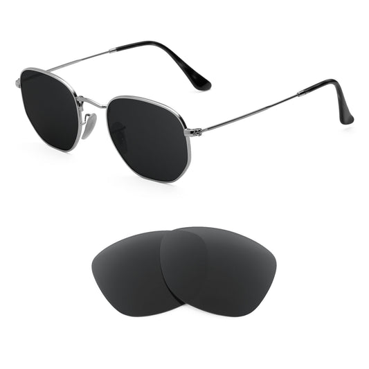 Ray-Ban Hexagonal RB3548N 48mm sunglasses with replacement lenses