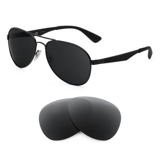 Ray-Ban RB3549 58mm sunglasses with replacement lenses