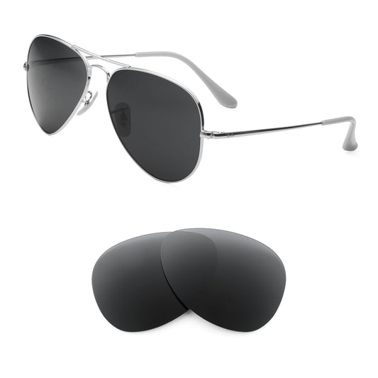 Ray-Ban RB3689 55mm sunglasses with replacement lenses