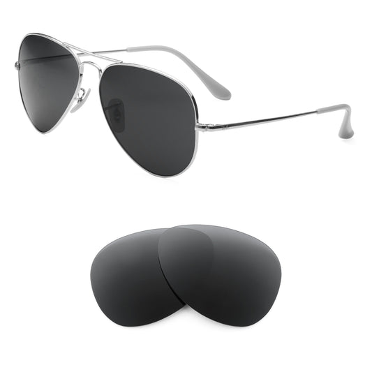 Ray-Ban RB3689 58mm sunglasses with replacement lenses