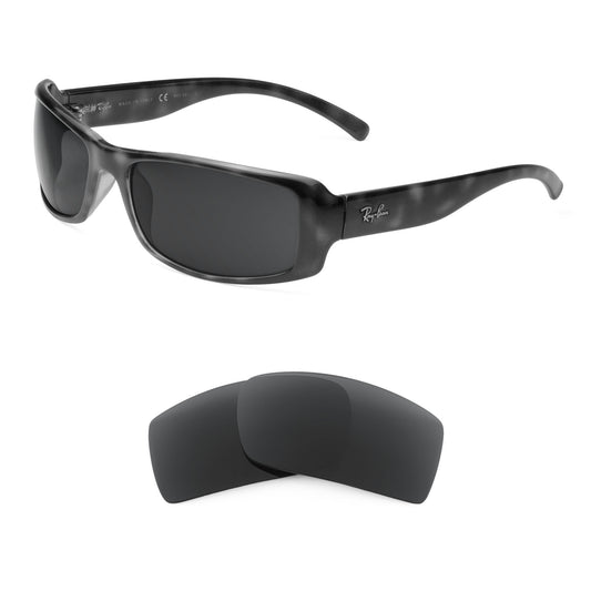 Ray-Ban RB4088 57mm sunglasses with replacement lenses