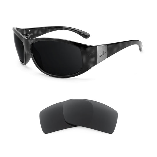 Ray-Ban RB4110 64mm sunglasses with replacement lenses