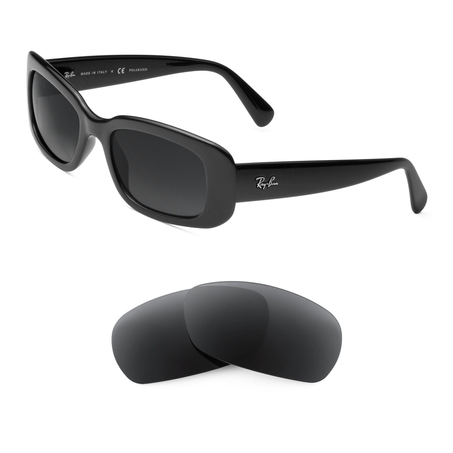 Ray-Ban RB4122 50mm sunglasses with replacement lenses