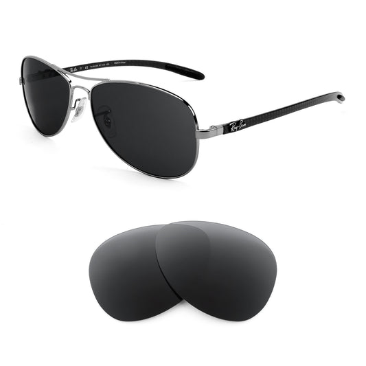 Ray-Ban RB8301 59mm sunglasses with replacement lenses