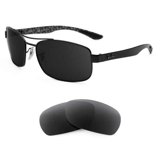 Ray-Ban RB8316 62mm sunglasses with replacement lenses