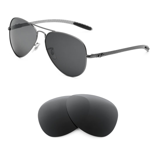 Ray-Ban RB8317CH 58mm sunglasses with replacement lenses