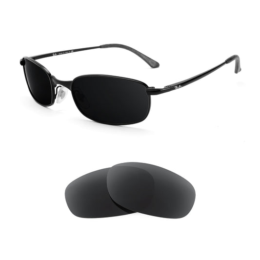 Ray-Ban Sleek RB3162 52mm sunglasses with replacement lenses