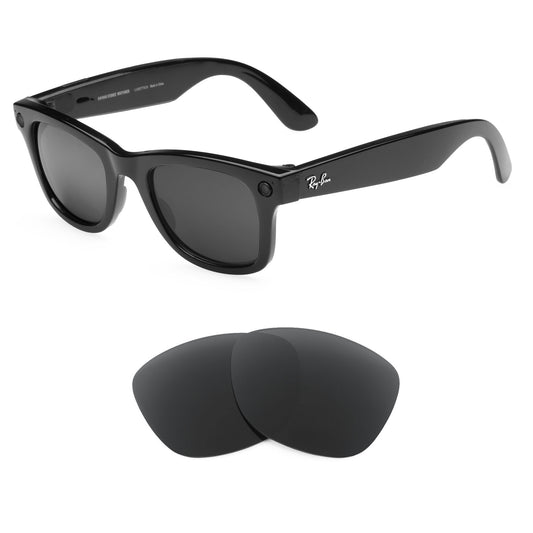 Ray-Ban Stories Wayfarer RW4004 53mm sunglasses with replacement lenses