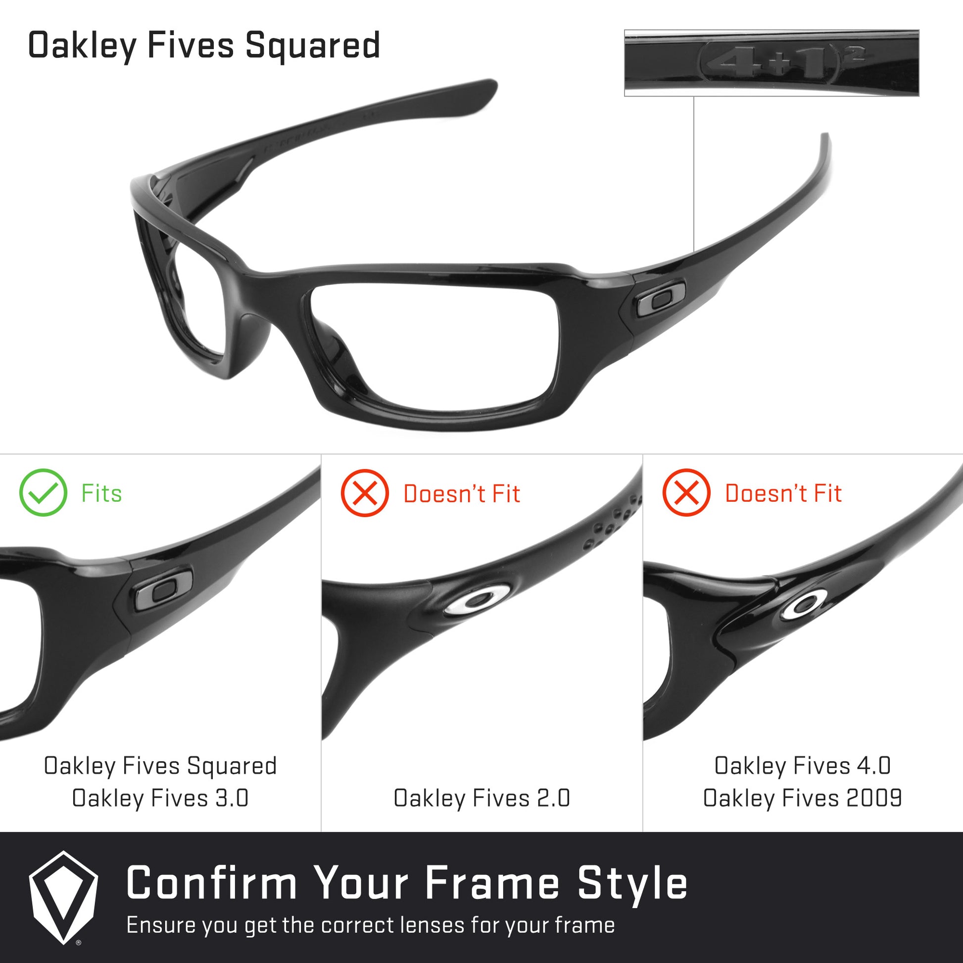 Oakley Fives Squared OO9238 Replacement Lenses by Revant Optics